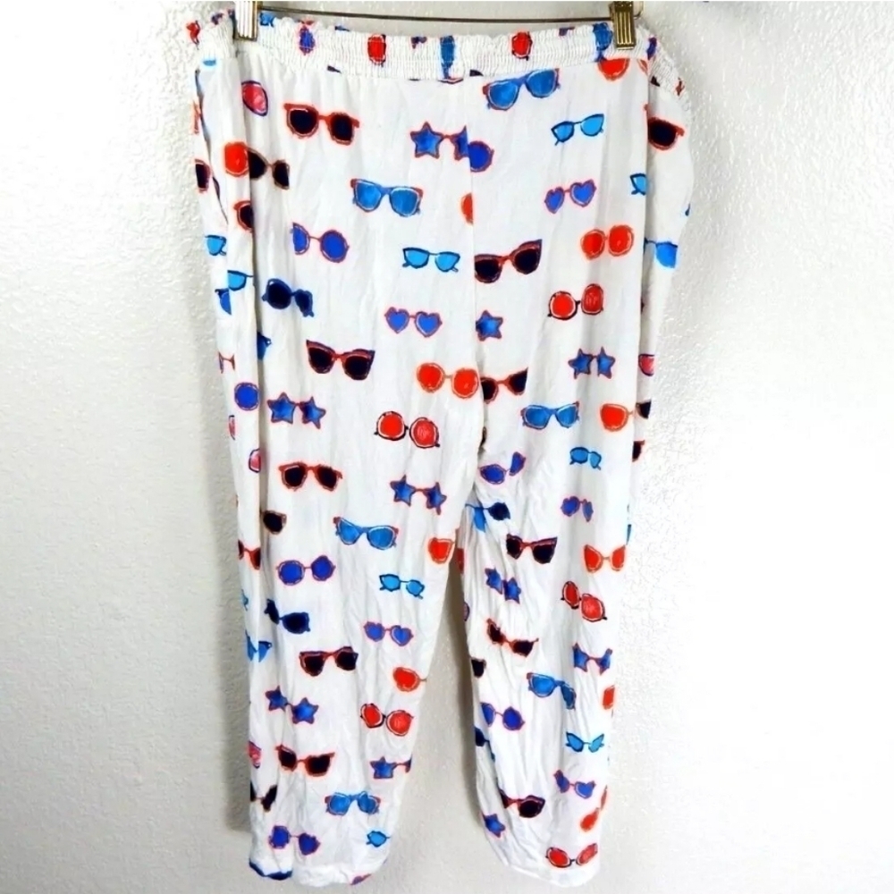 Soma Crop Sunglasses Print Pajama Pants View 2